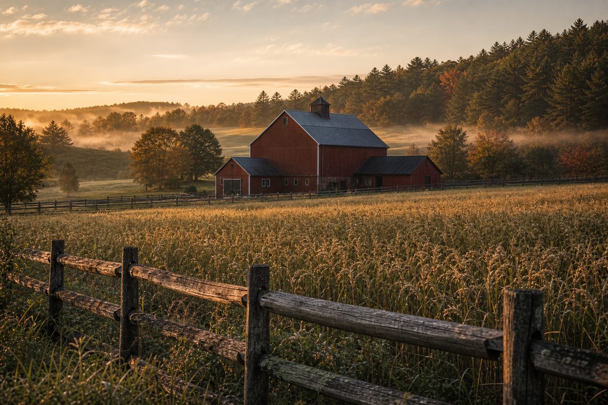 The WhistlePig farm on former dairy land in Shoreham, Vermont