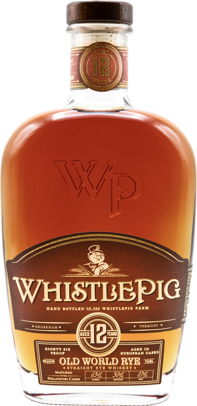 WhistlePig 12 Old World Rye bottle